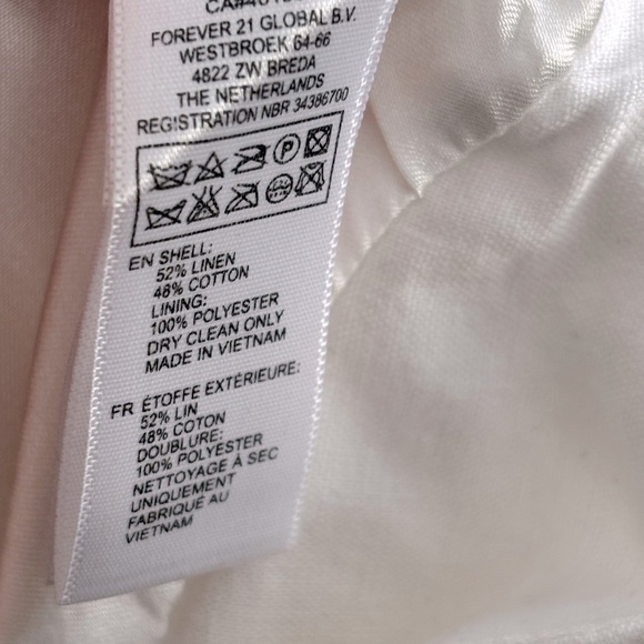 Forever 21 White Linen Shorts - Picture 7 of 8